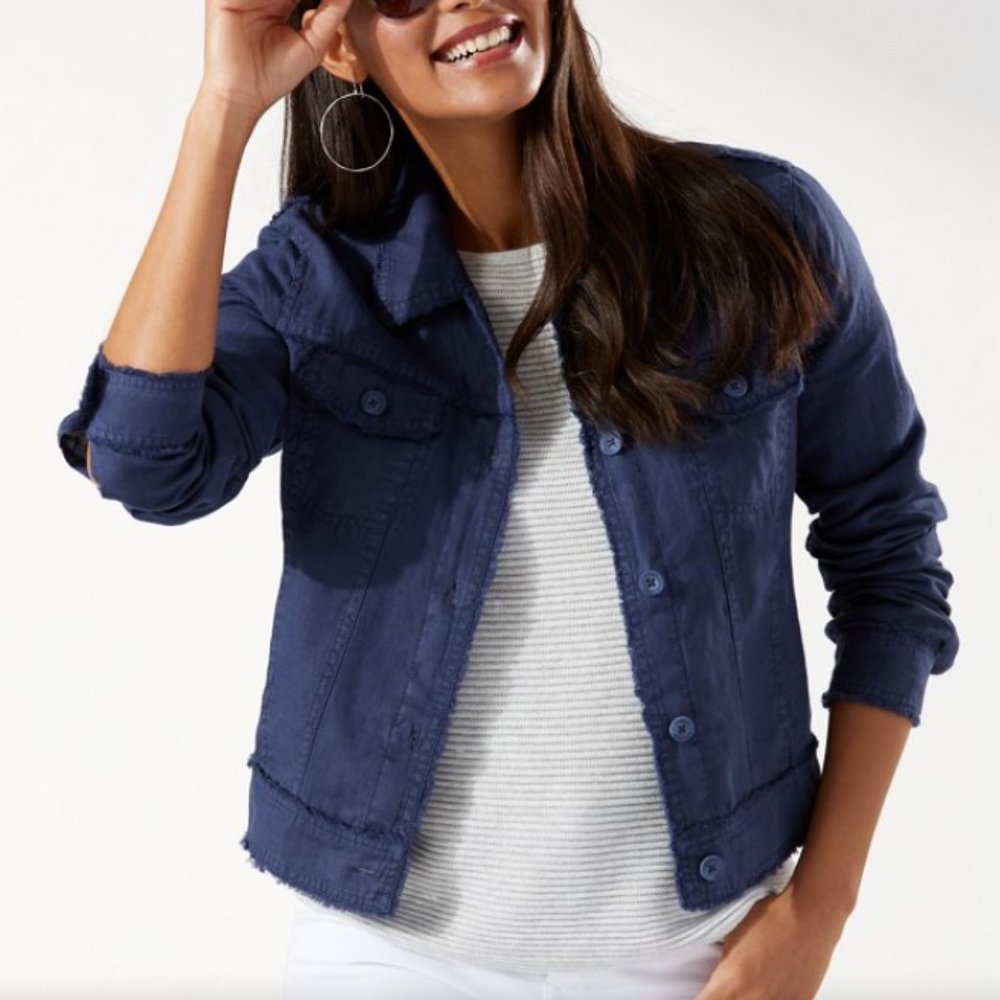 Tommy Bahama Jacket NWT! size s/p in Island Navy